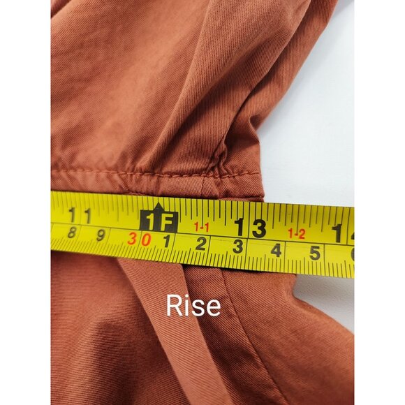 Summum Women's Silky Wide Leg Broek Brown Cotton Pants Size 34 - Picture 11 of 14